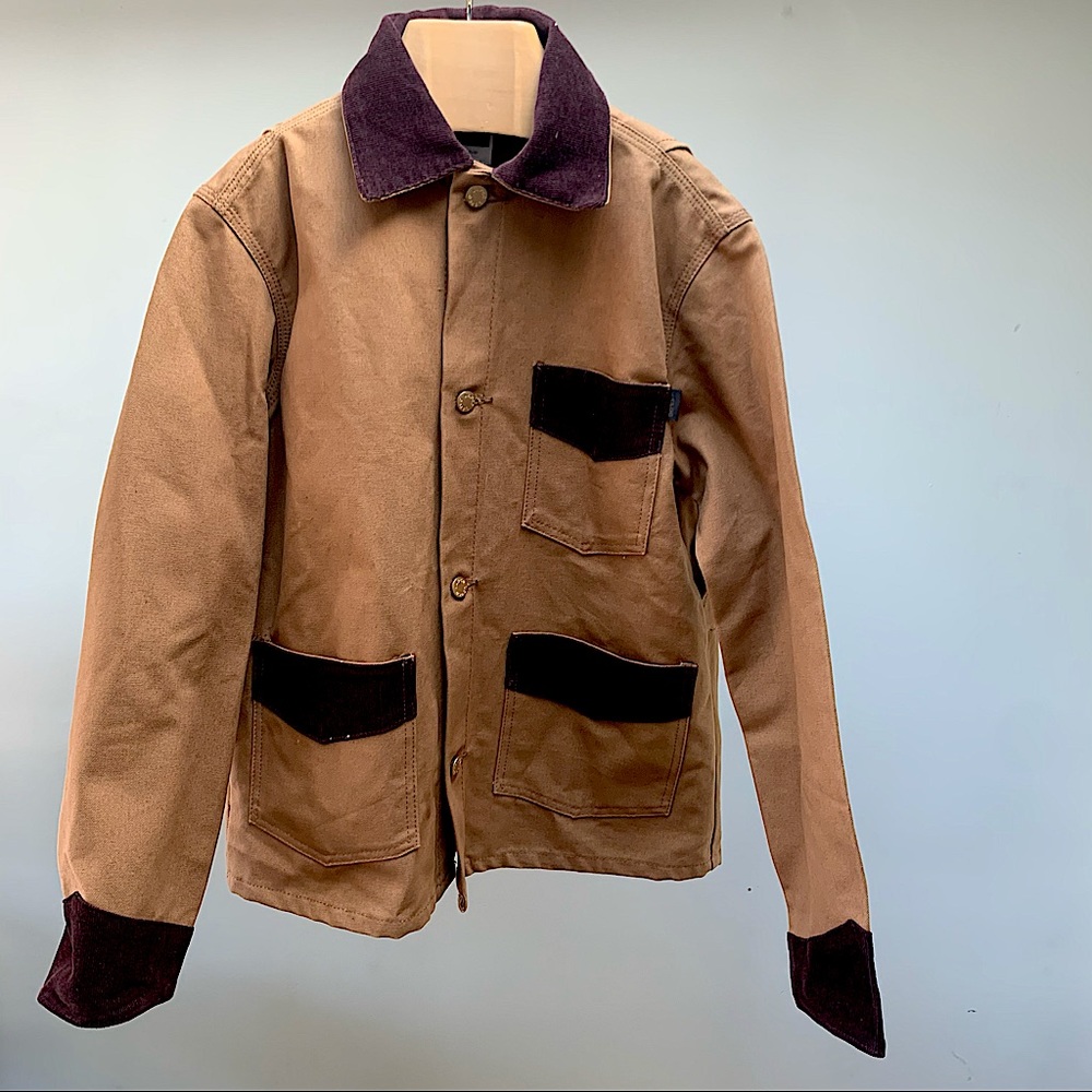 Brown Corduroy Lining Brush Jacket 100% Cotton